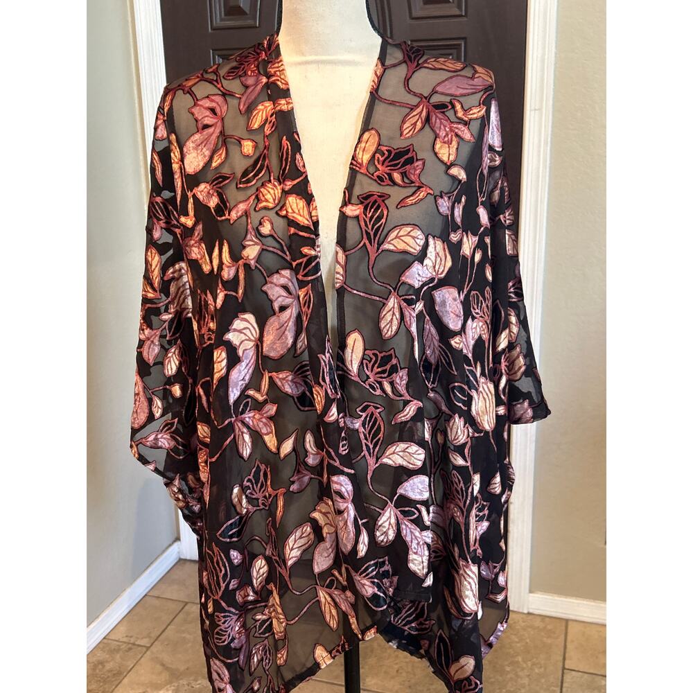 World Market Velvet Burnout Shrug